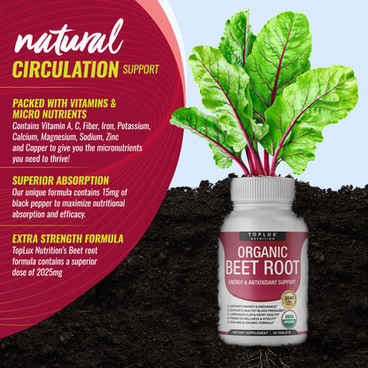 Organic Beet Root To Support Circulation And Vitality*